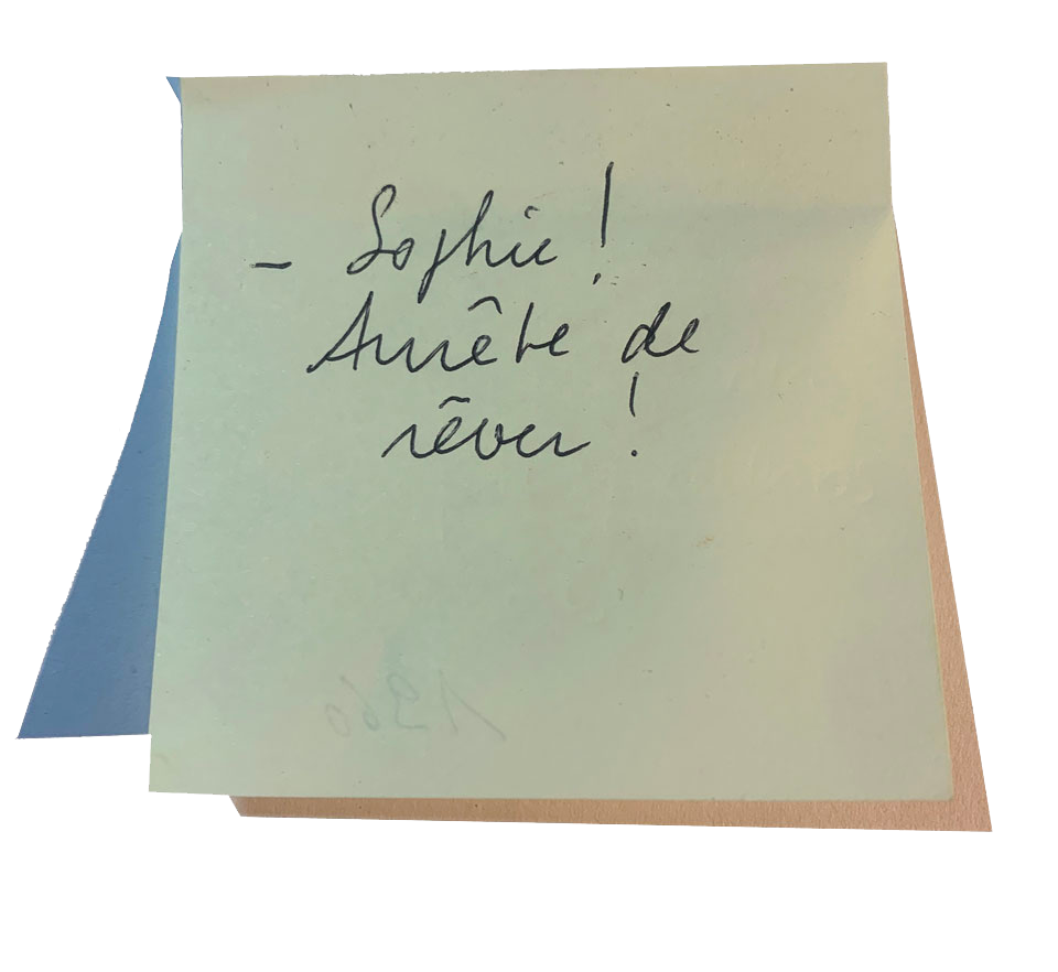 1960 - Sophie arrête de rêver - Post-it